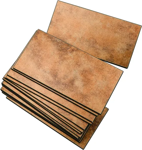 Vista 7 de Protector contra salpicaduras hexagonal blanco de despegar y pegar - Azulejo de pared de cerámica sintética, compuesto de aluminio tipo panal