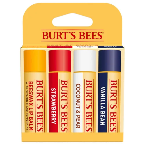 Vista 10 de Burt's Bees - Bálsamo labial hidratante 100% natural, de cera de abejas original con vitamina E y aceite de menta - 4 tubos
