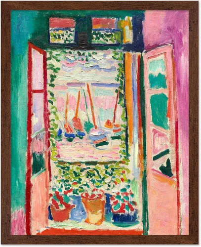 Vista 7 de Poster Master Póster Vintage de Henri Matisse – Impresión Retro de Fauvismo – Regalo para Artista, Inauguración de Casa – La Ventana, Maceta