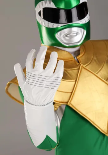 Vista 5 de Disfraz auténtico para hombre de Power Rangers Green Ranger Multicolor