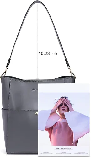 Vista 8 de BOSTANTEN Billeteras de cuero para mujer, paquete RFID, bolsos de cuero para mujer
