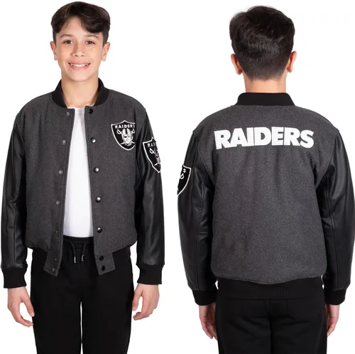 Vista 13 de Ultra Game NFL - Chaqueta de béisbol clásica para niños