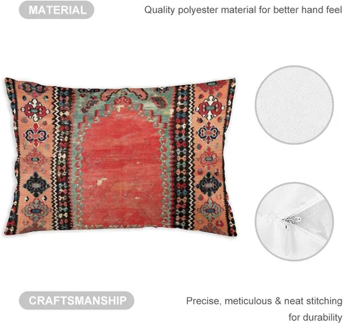 Vista 3 de Sivas - Fundas de almohada decorativas de terciopelo suave para decoración del hogar, sala de estar, cama, sofá y automóvil de 12 x 20 pulgadas