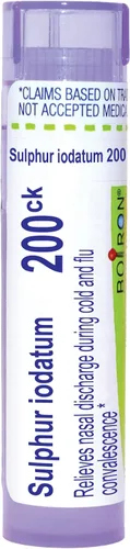 Vista 13 de Boiron Azufre Iodatum 12C Medicina homeopática para secreción nasal - 80 pellets