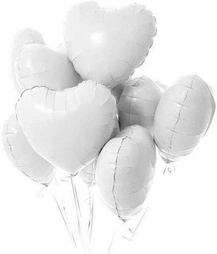 Vista 4 de 10 globos de papel de aluminio con forma de corazón de oro rosa, globos de helio, decoraciones de fiesta de cumpleaños, globos de boda para niños