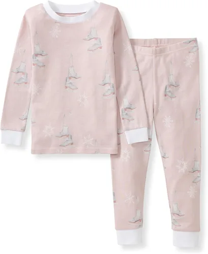 Vista 18 de Burt's Bees Baby Pijama para niña, 2 piezas, camiseta de manga larga y pantalones de algodón orgánico