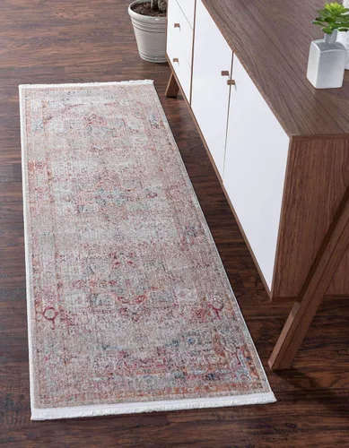 Vista 13 de Unique Loom Noble Collection - Alfombra de área - Victoria (2' 2" x 3' 1" Rectángulo, Gris/Azul)