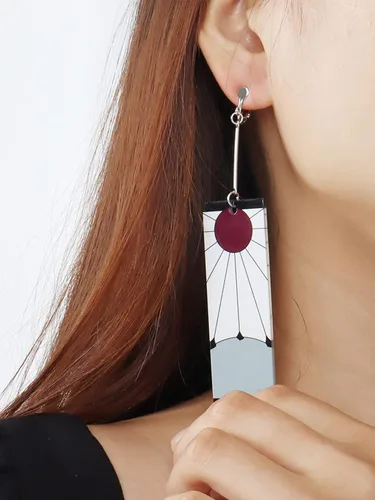 Vista 3 de Tanjiro - Pendientes colgantes para mujer, anime cosplay para hombres, Kimetsu No Yaiba, anime cosplay, regalo de Navidad para niñas, Acrílico, otro