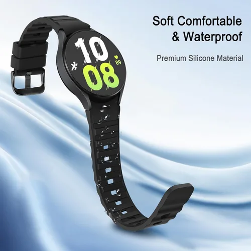 Vista 4 de Tasikar Correas sin huecos compatibles con Samsung Galaxy Watch 7/6/5/4 Band de 1.575 pulgadas, 1.732 pulgadas, Watch 6 Classic Band 1.612 pulgadas