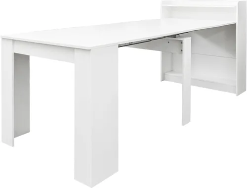 Vista 7 de Mesa de comedor extensible moderna con almacenamiento