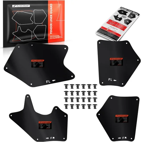 Vista 10 de A-Premium Protectores de salpicadero Compatibles con Toyota 4Runner 2003-2009 FJ Cruiser 2007-2014 Land Cruiser Prado 2003-2019 Juego de 4