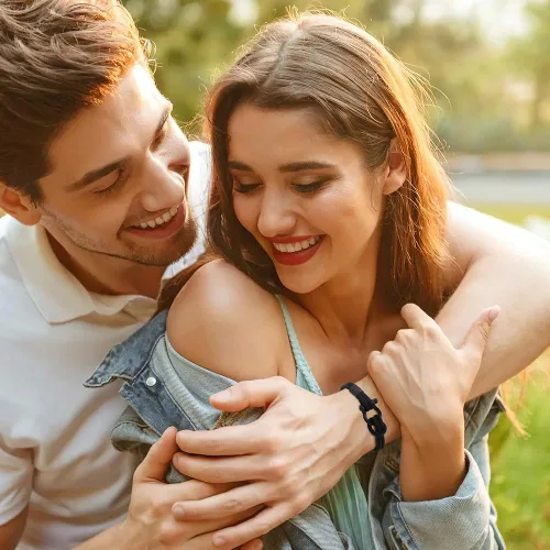 Vista 4 de Pulseras Milan para hombres, regalo inspirador para el día de San Valentín para él, novio, hermano, primo, hijo, nieto, ideas de regalo