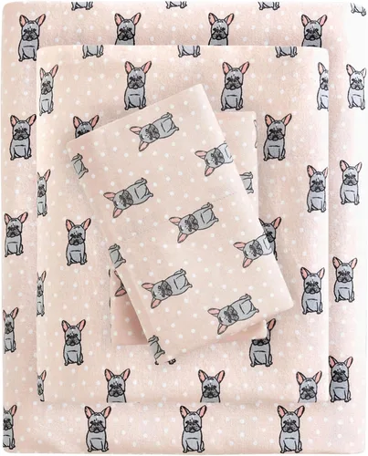 Vista 26 de True North by Sleep Philosophy - Juego de sábanas de franela, 100% de algodón, cómodo, bonito y muy suave, bolsillo elástico para colchones de hasta