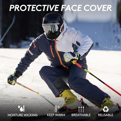 Vista 4 de Neck Gaiter Bandana Face Mask: 6 Pack Cooling Gator Mask Breathable Face Cover Ski Neck Scarf Protection from Dust Sun for Men Women Motorcycle