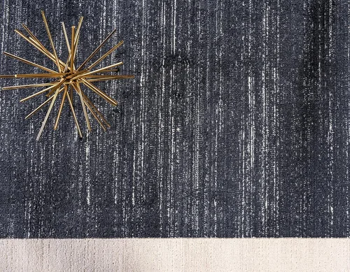 Vista 9 de Unique Loom Uptown Collection - Alfombra Yorkville (2 pies 2 pulgadas x 6 pies, color azul marino/marfil)