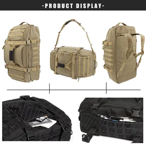 Vista 6 de Bolsa de gimnasio, bolsa de viaje para hombres y mujeres, bolsa de entrenamiento para militares, deportes, durante la noche, baloncesto, táctica