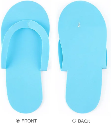 Vista 5 de Geyoga 48 pares de pantuflas desechables de pedicura de espuma, desechables, para spa, pedicura, para mujeres, salón de manicura, spa (coloridas)