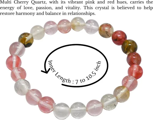 Vista 416 de Amazing Gemstone Crystal Bracelet for Women Men's Gifts - Protection Healing Crystal Bracelet - 8mm Gemstone Beaded Stretchable Bracelet Pulseras