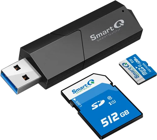 Vista 8 de SmartQ C307 DUO Lector de tarjetas SD portátil USB 3.0 Adaptador de tarjeta de memoria flash Hub para SD, Micro SD, SDXC, SDHC, MMC, Micro SDXC