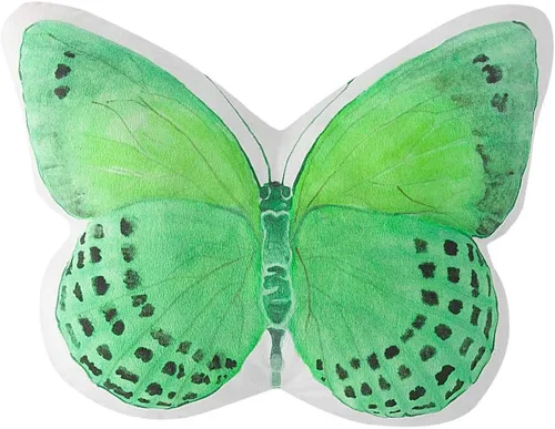 Vista 16 de JWH Almohada decorativa de mariposa 3D, almohada de animales estética, de peluche, funda de almohada con estampado de bonito cojín para cama, sofá