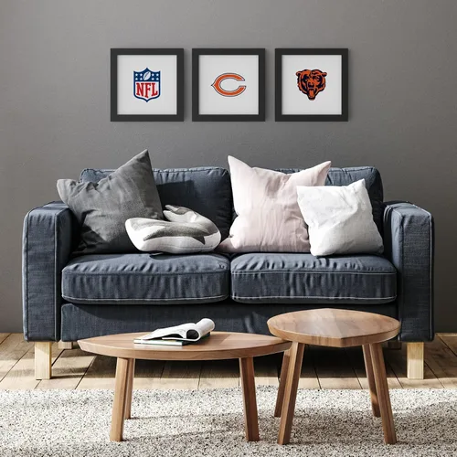 Vista 8 de Trends International Gallery Pops NFL Green Bay Packers - Arte de pared de marca primaria, versión enmarcada negra, 12 x 12 pulgadas