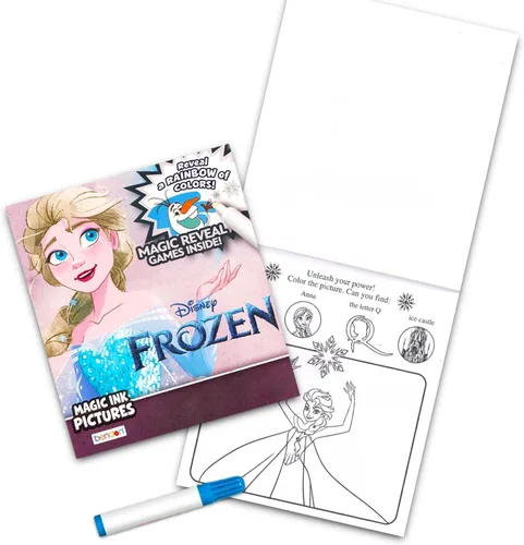 Vista 4 de Disney Frozen Mini mochila para niñas, niños Paquete con bolsa escolar Frozen de 11 pulgadas, tinta Frozen Imagine, calcomanías y más