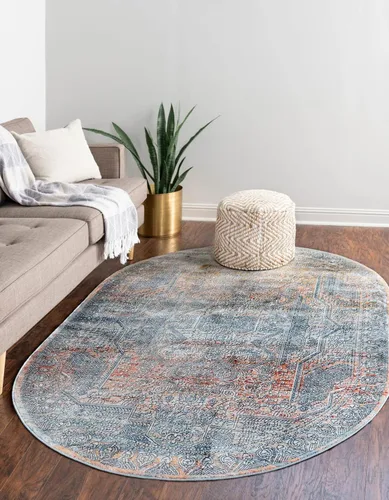 Vista 8 de Unique Loom Newport Collection - Alfombra Kingscote (2' x 3' 11" Runner, Multi/ Marfil)