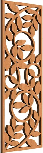 Vista 128 de 9 3/8"W x 24 3/8"H x 1/4"T Utica Decorativo Fretwork Madera Paneles de Pared, Abedul