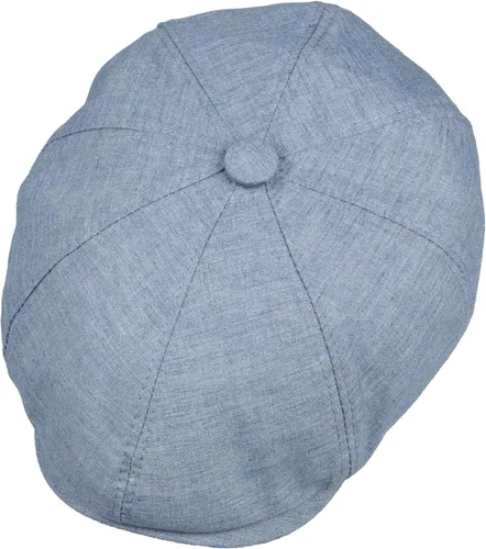 Vista 4 de Gorra de 8 paneles estilo Newsboy – Mezcla de lino con forro 100% de algodón