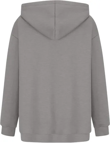 Vista 4 de HUMMHUANJ Sudaderas con capucha para mujer, cuello redondo, suéteres de gran tamaño, casuales, cómodos, trajes de moda de otoño, ropa Y2K 2023