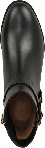Vista 3 de Vionic Botines Vienna Rhiannon de cuero con cremallera para mujer, botines cómodos que ayudan al dolor de talón, fascitis plantar con soporte