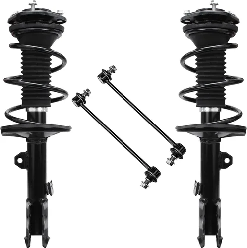 Vista 52 de Detroit Axle - Kit de 4 piezas de puntales delanteros para Toyota Highlander 2001 2002 2003, enlaces de barra antivuelco estabilizadores y puntales