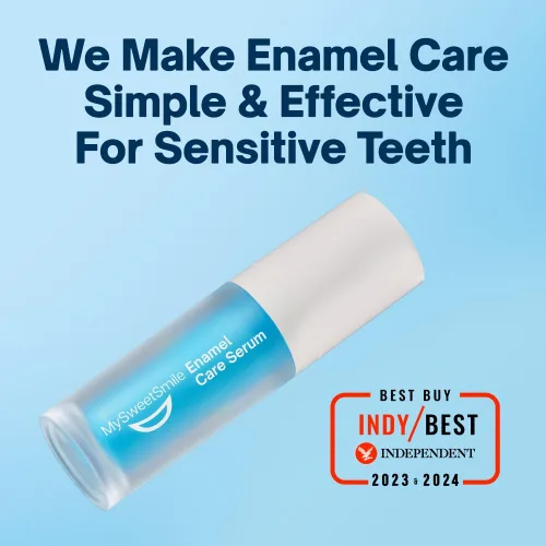 Vista 2 de MySweetSmile Sérum para el cuidado del esmalte – Fórmula de hidroxiapatita – Detiene los dientes sensibles y repara el esmalte dental – Aprobado por