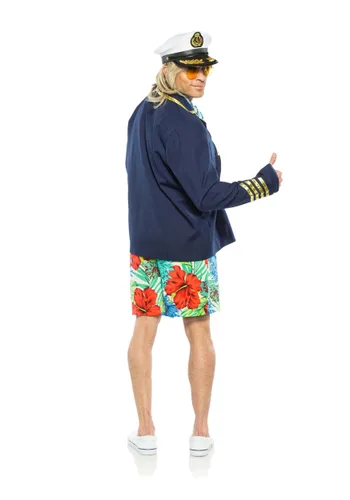 Vista 2 de Disfraz de Captain Yachty para Adultos Multicolor