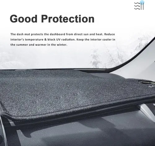 Vista 4 de auovo Cubierta de salpicadero compatible con Toyota Camry 2012-2017, accesorios protector de sombrilla antideslizante cubierta de alfombra