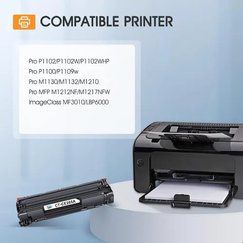 Vista 2 de Reemplazo del cartucho de tóner compatible con tóner fresco para HP 85A CE285A P1102w para HP LaserJet P1102w M1212nf HP LaserJet Pro P1100 P1102w