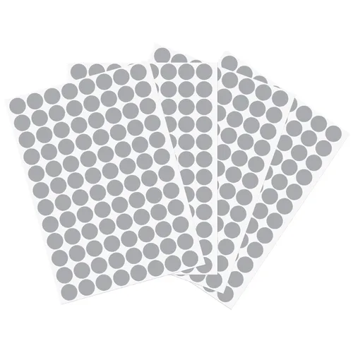 Vista 6 de uxcell 1 Hoja/140 Piezas de Pegatinas para Cubrir Agujeros de Tornillo, 12 mm de Diámetro, PVC Autoadhesivas, Tapas a Prueba de Polvo para Muebles