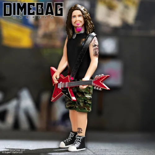 Vista 4 de Super7 Dimebag Darrell Figuras de Reacción Ola 01 - Dimebag Darrell (Culprit) Figura de Acción