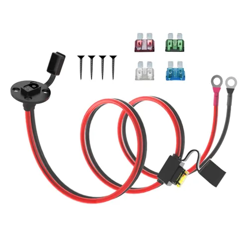 Vista 11 de ELFCULB Cable de Extensión de Enchufe SAE de Puerto de Pared Lateral de Alimentación 10AWG 2FT (0.6m) a Conectores SAE, con Fusible de 10A 15A 20A