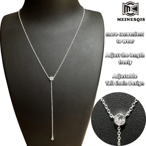 Vista 3 de Women's Necklace 14K Gold Necklace Jewelry Y Shaped Necklace for Women,10-19in Adjustable Handmade Necklace Lariat Necklace, Jewelry Necklace