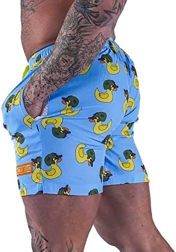 Vista 6 de Mens Performance Training Shorts 5.5 Inseam - Moisture Wicking 4-Way Stretch Fabric