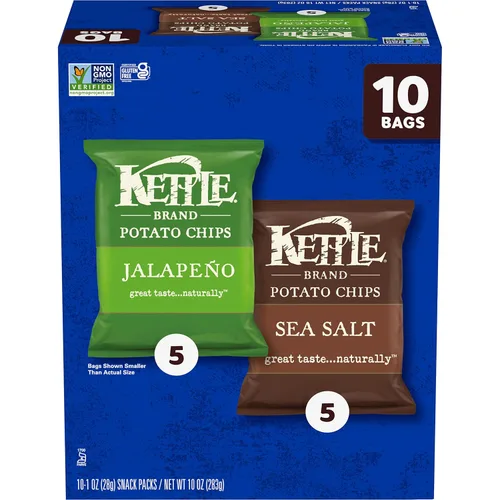 Vista 36 de Kettle Brand Papas Fritas, Backyard Barbeque Kettle Chips, Bolsa de Aperitivos, 1.5 Oz