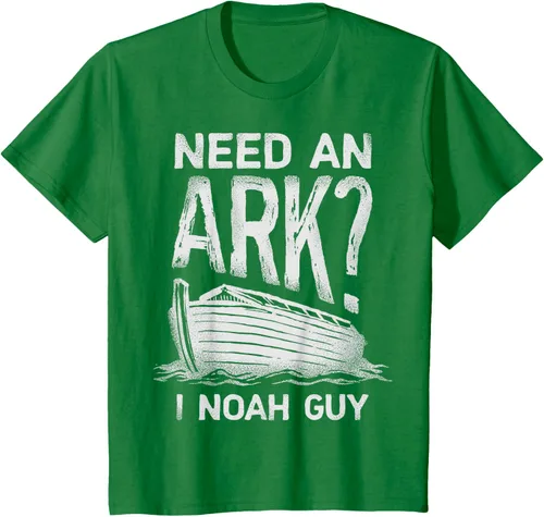 Vista 38 de Need an Ark I Noah Guy Funny Christian Men Women Pun Humour T-Shirt Negro