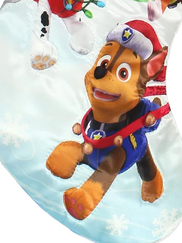 Vista 5 de Kurt Adler Paw Patrol Media de Satén Estampada, 19 Pulgadas