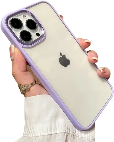 Vista 8 de kaitesi Funda transparente para iPhone 11 Pro, funda transparente con agujero para correa, dos tonos, color a prueba de golpes, marco de parachoques