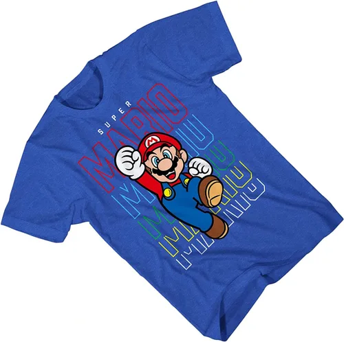 Vista 4 de Nintendo Camiseta de Mario Kart para hombre - Camiseta vintage Mario, Luigi, Zelda, Kirby y Donkey Kong