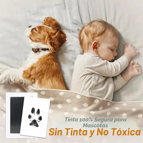 Vista 3 de DeerZone Kit de impresión de huellas sin tinta, kit de impresión de huellas de perro, kit de impresión de nariz de perro, almohadillas de tinta