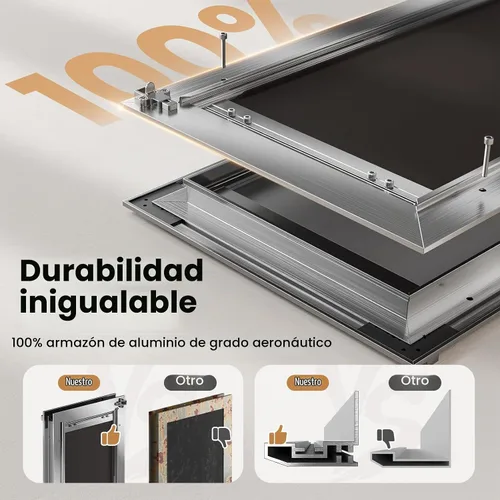 Vista 2 de Puerta para perro de aluminio, resistente a la corrosión, puerta