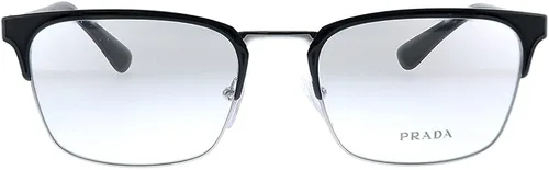 Vista 2 de Prada Heritage PR 54TV 1AB1O1 - Lentes rectangulares de metal plomizo negro 2165in