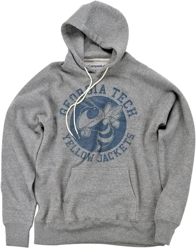 Vista 53 de Campus Lab Collegiate Classic Retro Stamp - Sudadera con capucha unisex para adultos